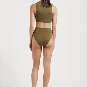 Myra Swim Hugo Army Green Bikini Bottom